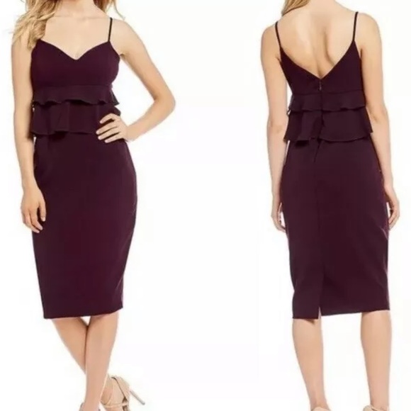 NWT Gianni Bini Wine colored dress - Picture 2 of 4